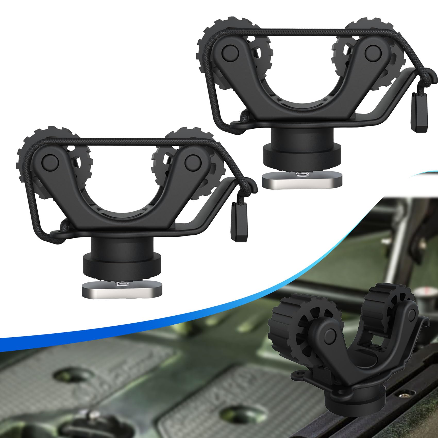 Kayak Rail Paddle Holder Kayak - đánh giá và giá Fishing Kayak Rod Holder