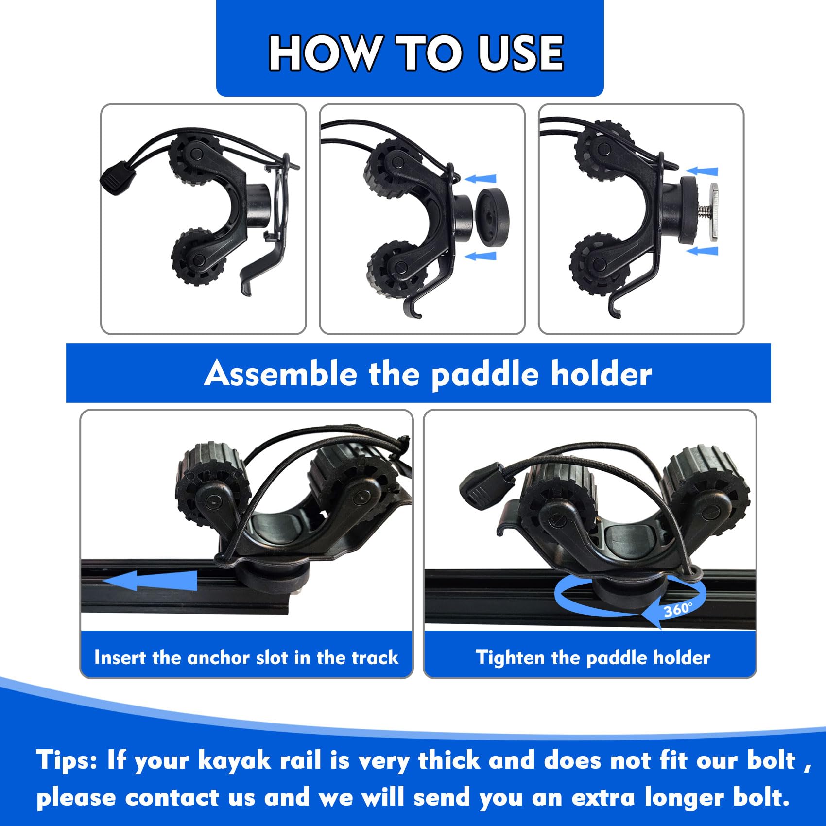 Kayak Rail Paddle Holder Kayak - đánh giá và giá Fishing Kayak Rod Holder