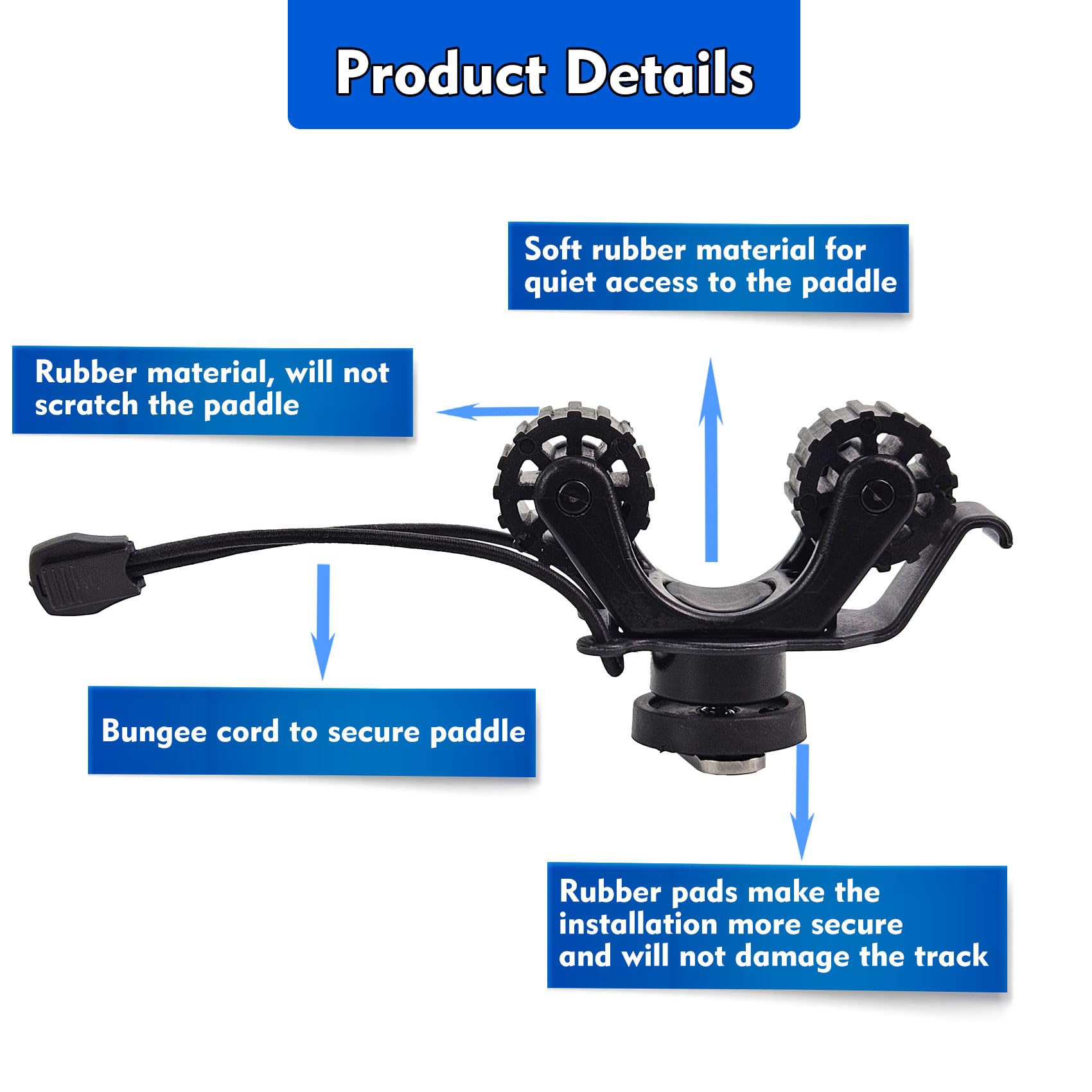 Kayak Rail Paddle Holder Kayak - đánh giá và giá Fishing Kayak Rod Holder